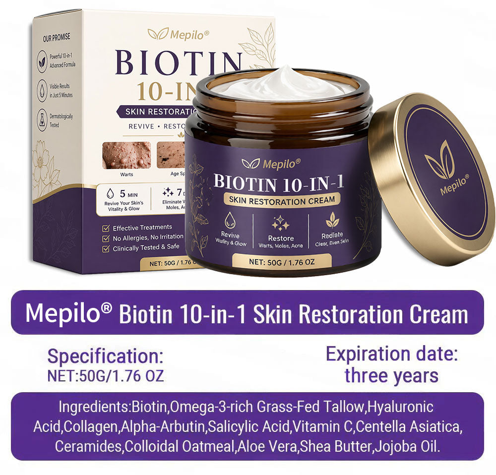 ✨ Mepilo® Biotin 10-in-1 Skin Comfort Cream🍀