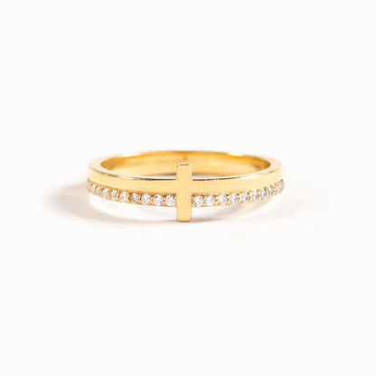 Gold Cross Ring—A Simple yet Stylish Hand Adornment