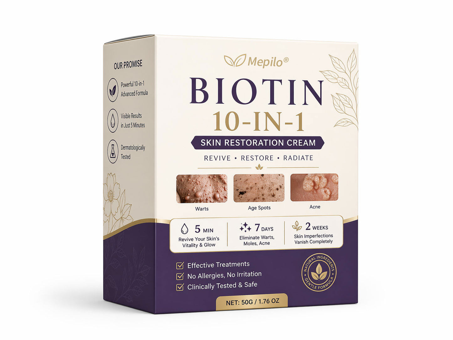 ✨Mepilo® Biotin 10-in-1 Skin Restoration Cream 🍀