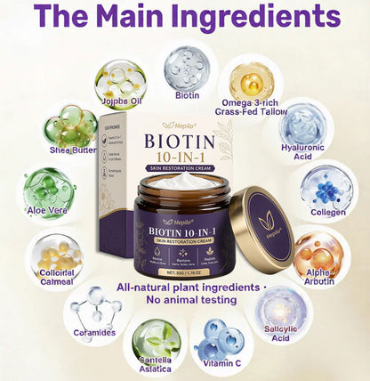 ✨Mepilo® Biotin 10-in-1 Skin Restoration Cream 🍀