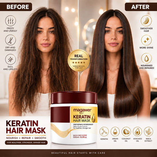 Collagen Hair Mask – Deep Repair & Hydration, 500 ml